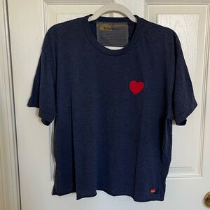 Aviator Nation Heart Stitch Boyfriend Tee